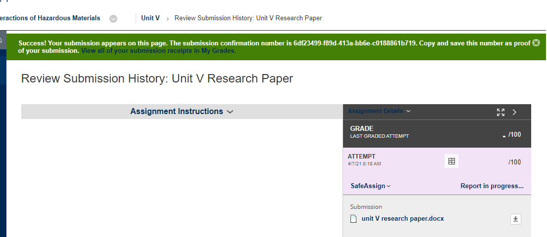 Unit V Research Paper